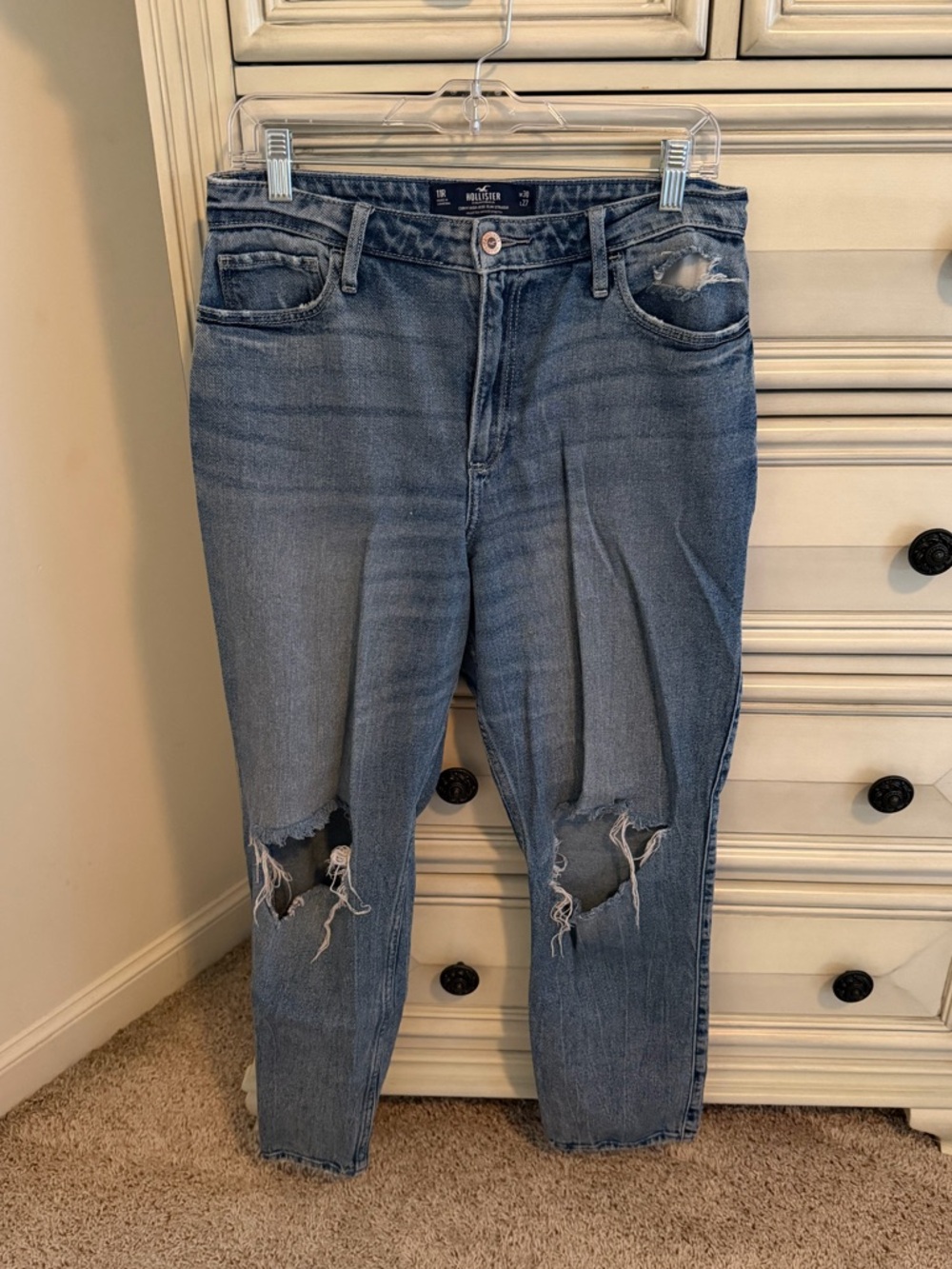 Hollister Curvy High-Rise Slim Straight Vintage Stretch